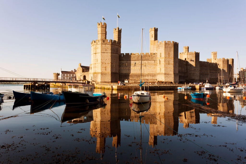 Caernarfon Castle Gwynedd North Wales